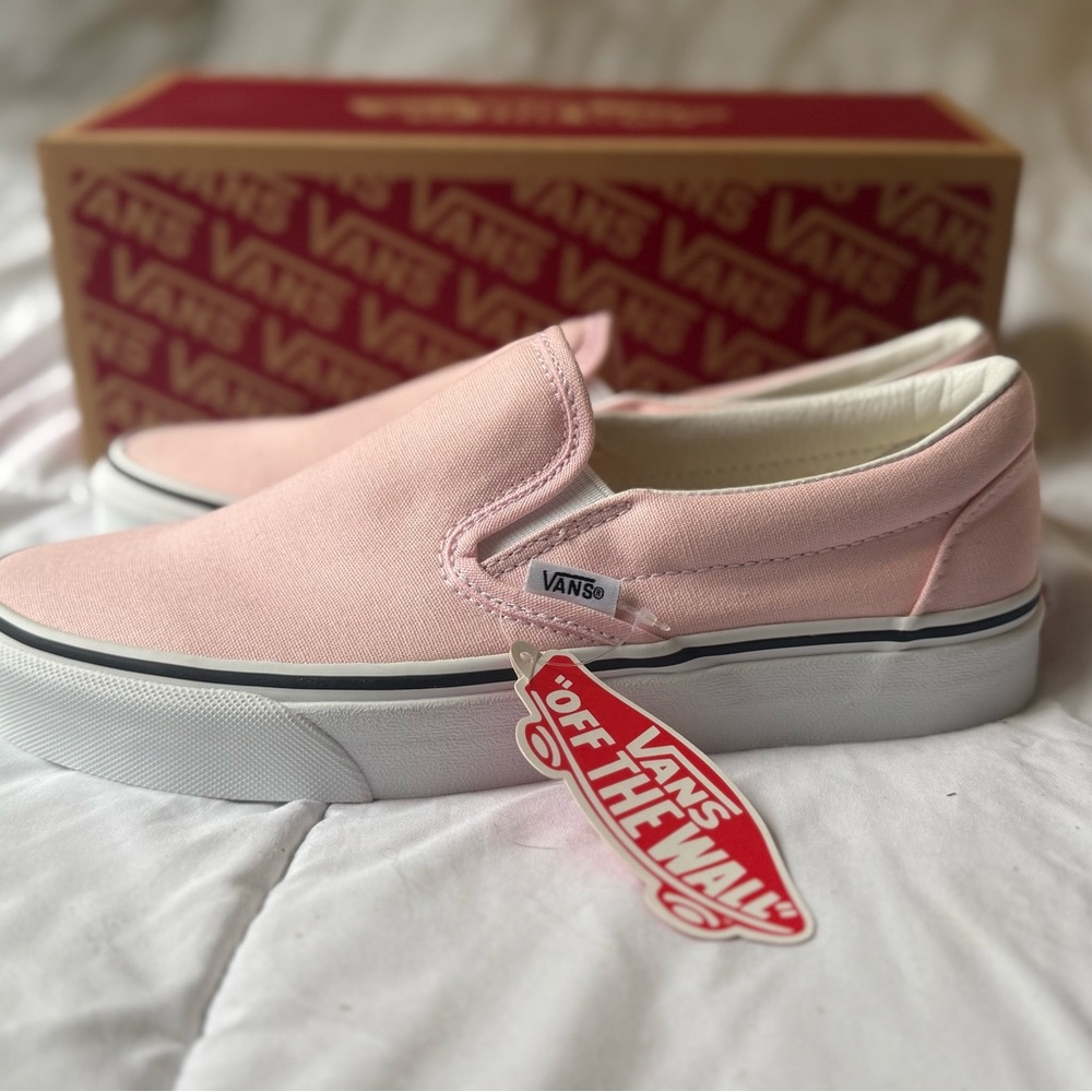 New Vans Light Pink Classic Slip-Ons